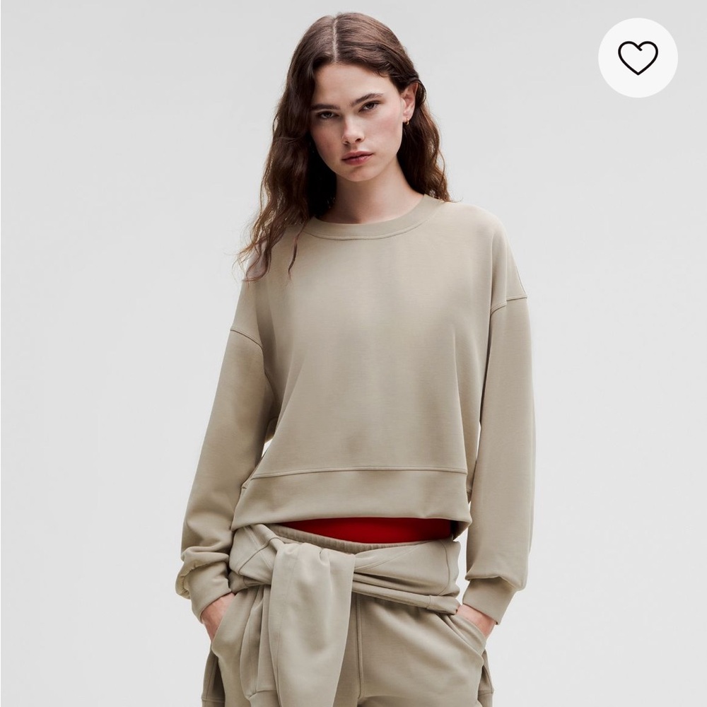 Lululemon Softstream perfectly oversized crop crew